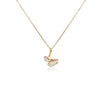 Gingko Leaf Cubic Zirconia Necklace - CHOMEL