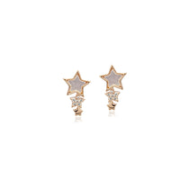 Star Mother of Pearl Earrings.