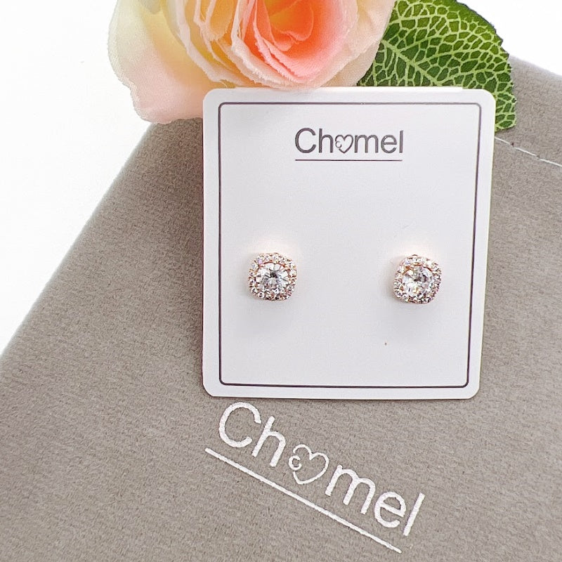 Cubic Zirconia Stud Earring - CHOMEL