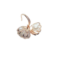 Shell Cubic Zirconia Earrings.