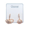 Shell Cubic Zirconia Earrings.