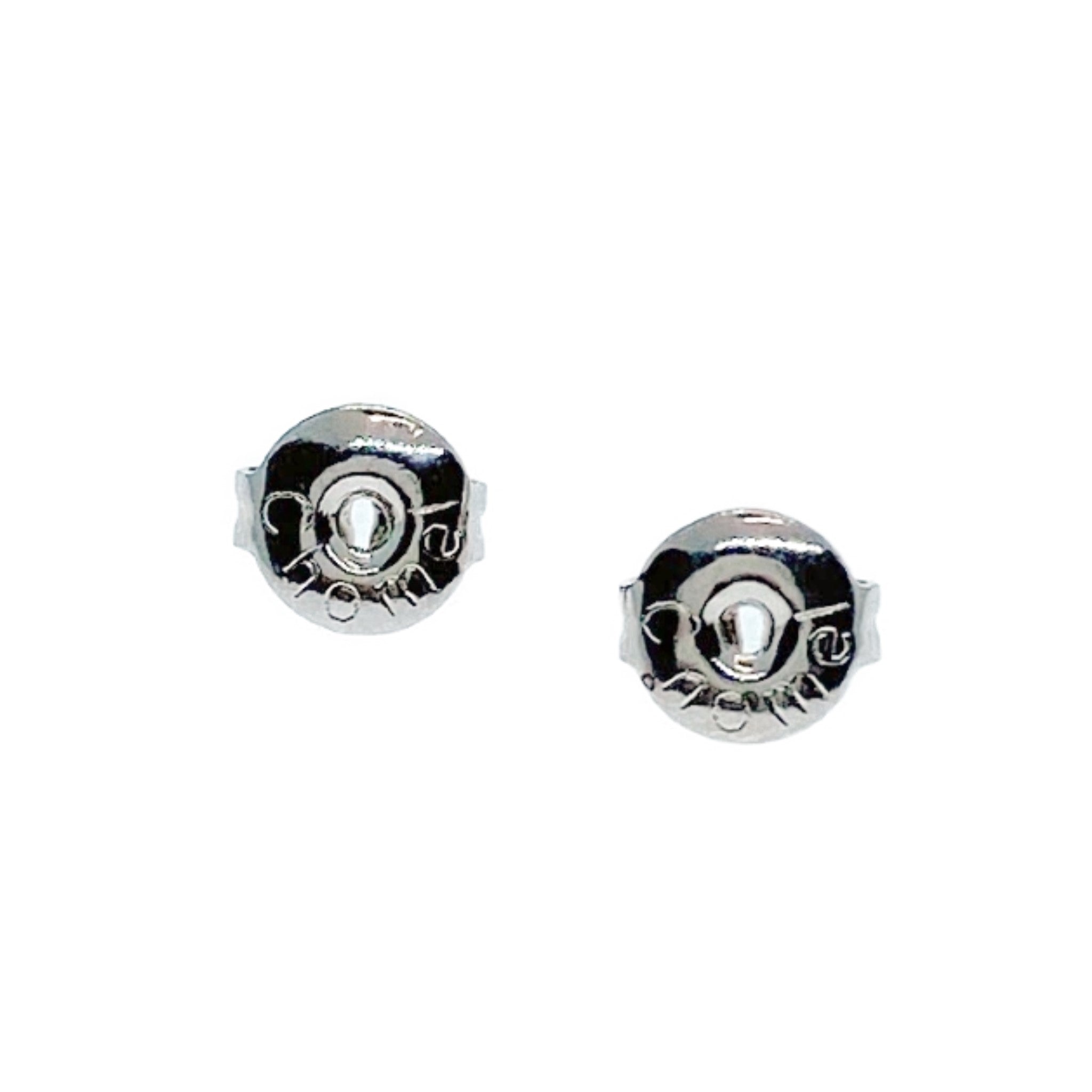 7mm Cubic Zirconia Solitaire Stud Earring.