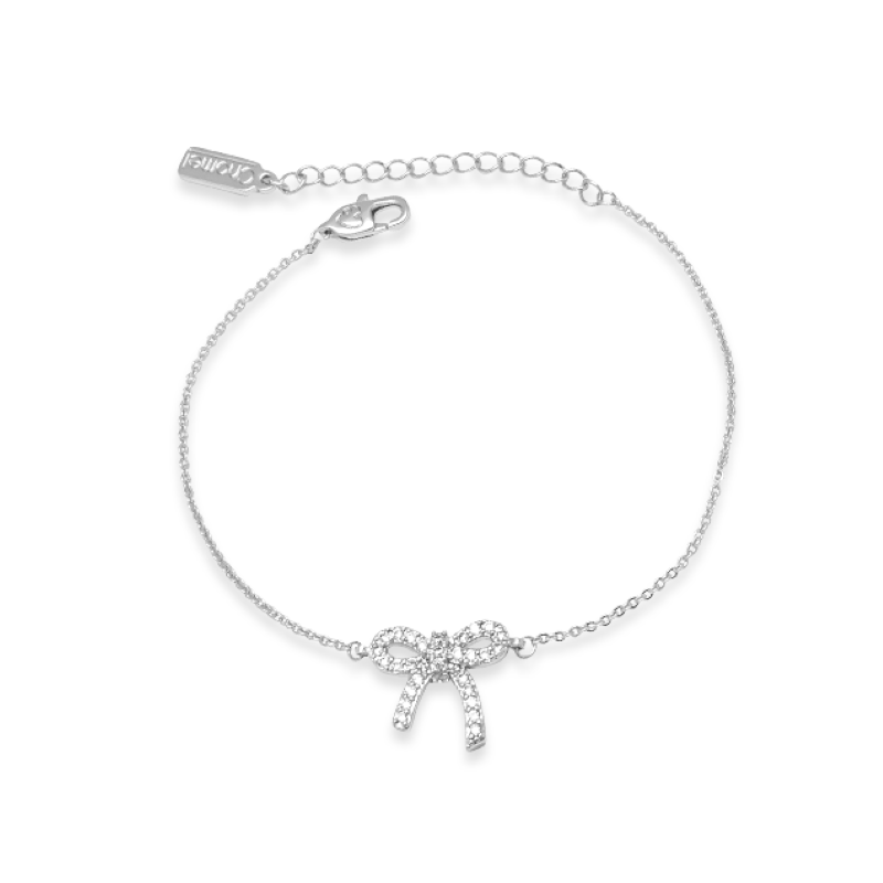 Ribbon Cubic Zirconia Bracelet.