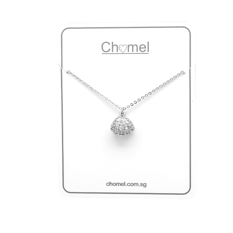 Shell Cubic Zirconia Necklace.