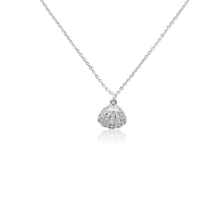 Shell Cubic Zirconia Necklace.