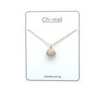 Shell Cubic Zirconia Necklace.