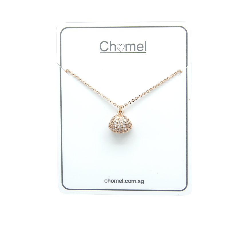 Shell Cubic Zirconia Necklace.