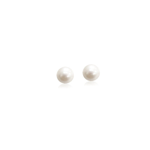 Front and back sale pearl stud earrings