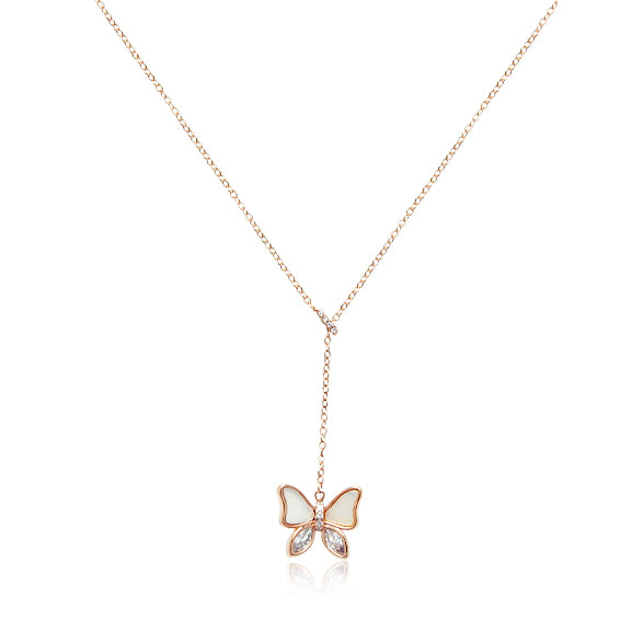 Butterfly Mother of Pearl Necklace.